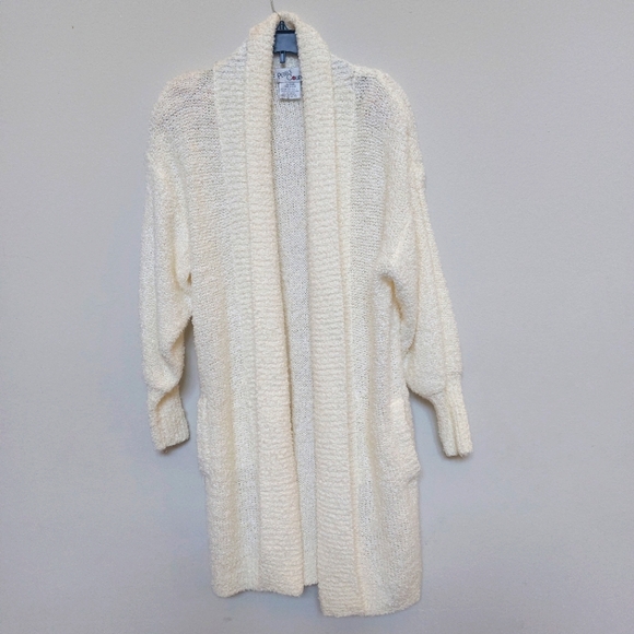PEBBLE COURT Long Chunky Duster Cardigan Size Medium. - Picture 1 of 11